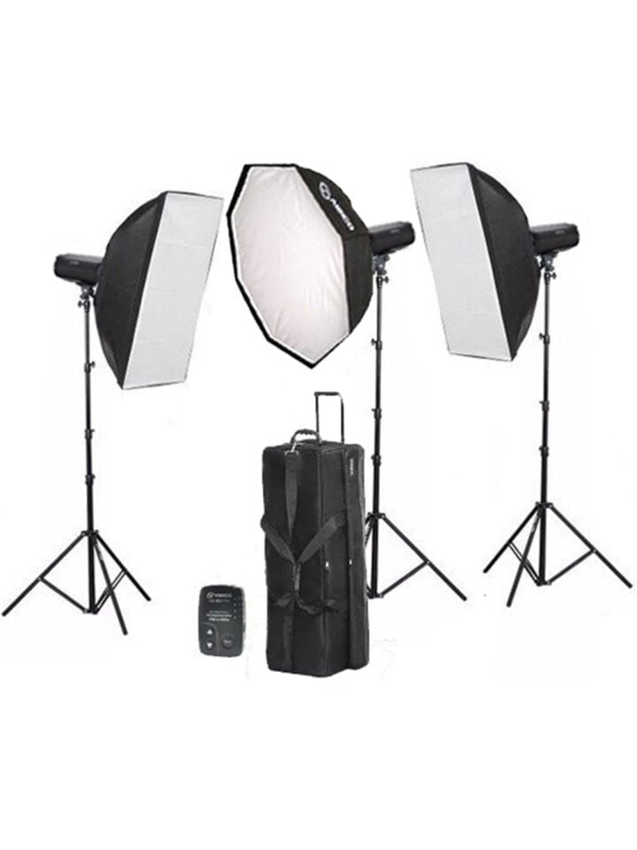 Visico VC-600HH III 3'lü Paraflaş Seti