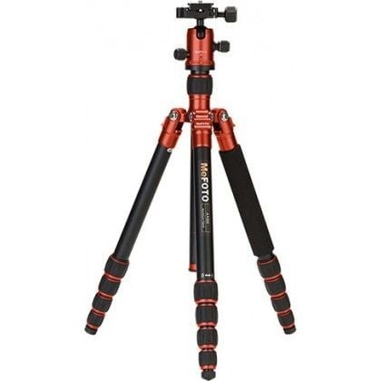 Benro MeFOTO C1350Q1R RoadTrip Carbon Fiber Travel Tripod Kit(Red)