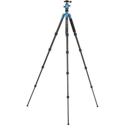 Benro MeFOTO C1350Q1B RoadTrip Carbon Fiber Travel Tripod Kit(Blue)