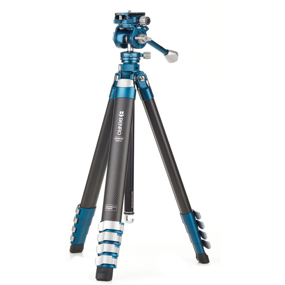 Benro CyanBird 2’si 1 arada Karbon Foto/Video Tripod Kiti