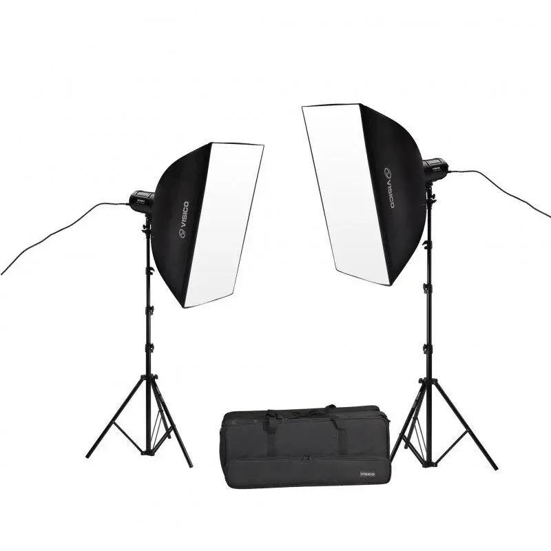 Visico LED-80T II 2'li Led Işık Seti (80W)
