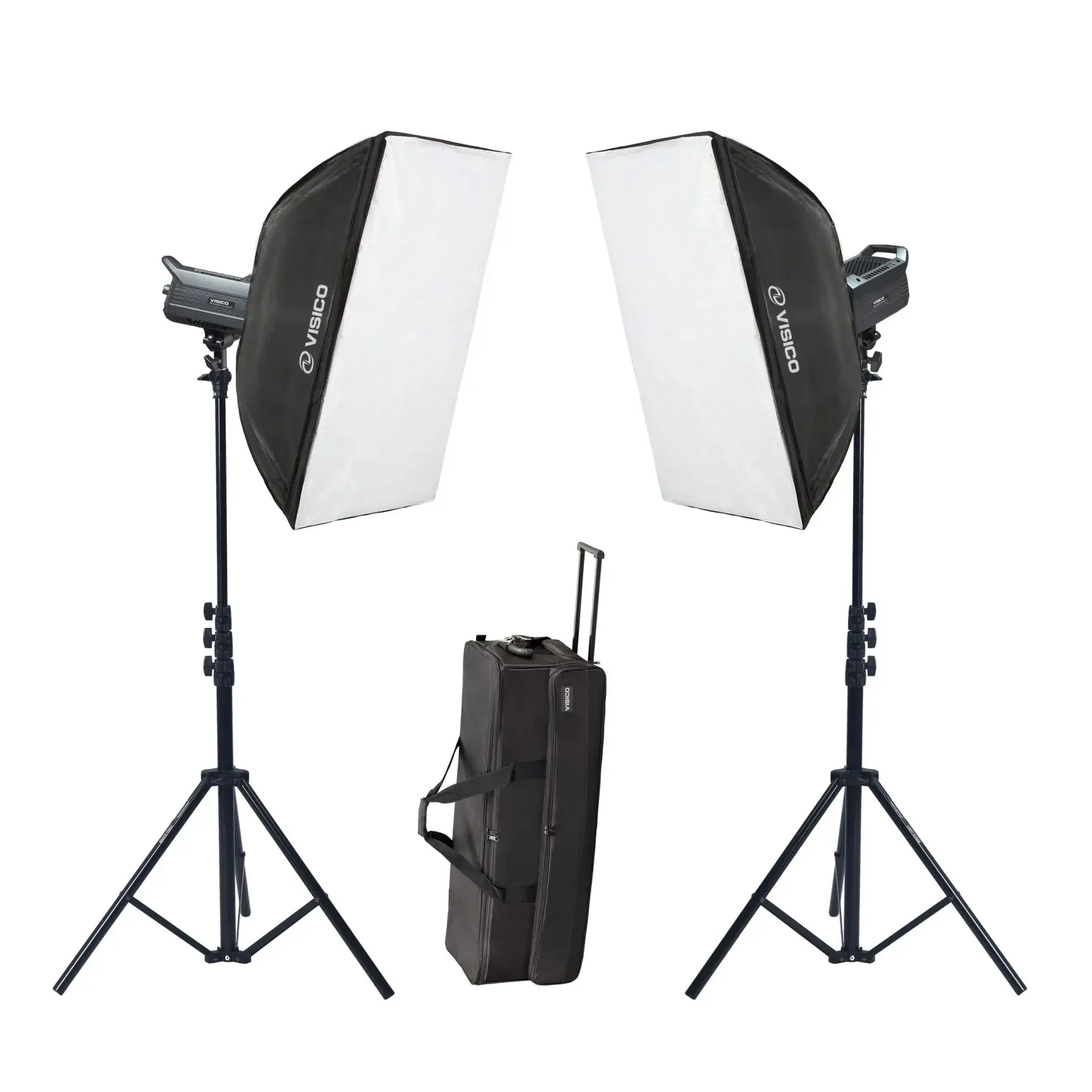 Visico Led-200ST 2’li Video Led Işık Seti (200W)