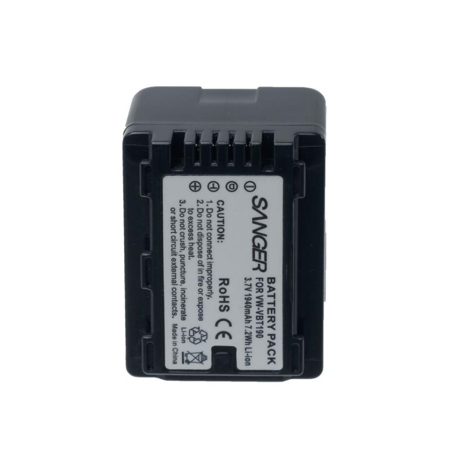 Sanger VW-VBT190 Panasonic Kamera Batarya