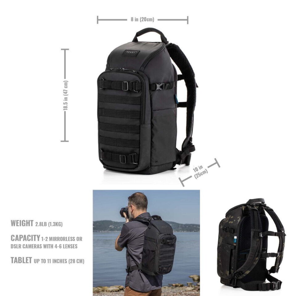 Tenba Axis V2 Multicam Siyah Sırt Çantası 16L