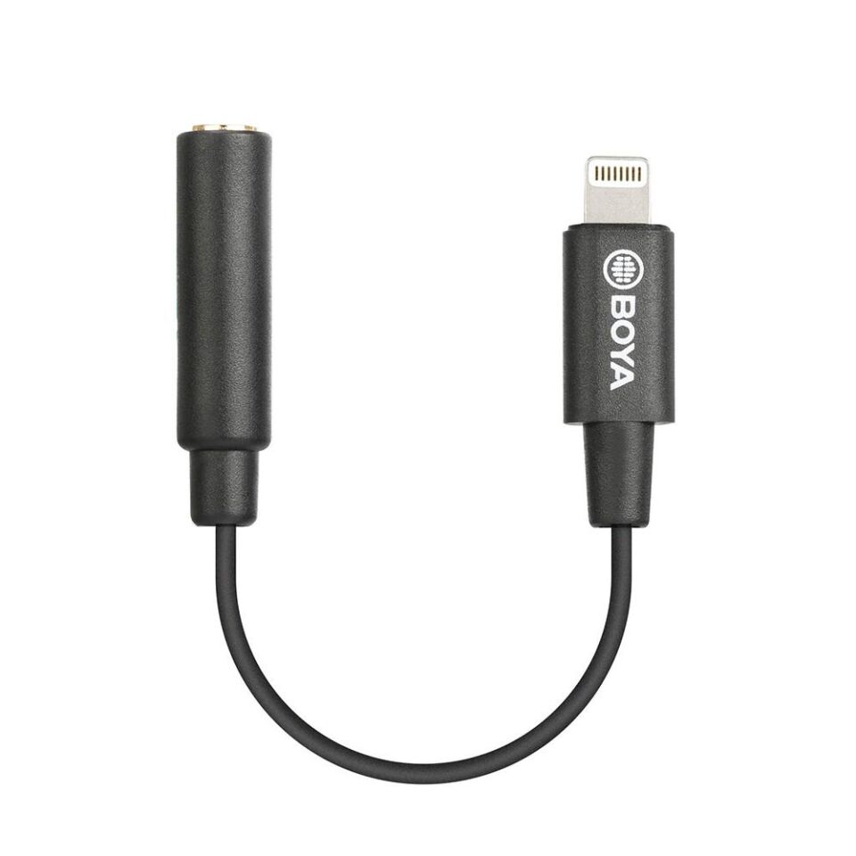 Boya BY-K3 Apple Lighting 3.5mm Ses Çevirici