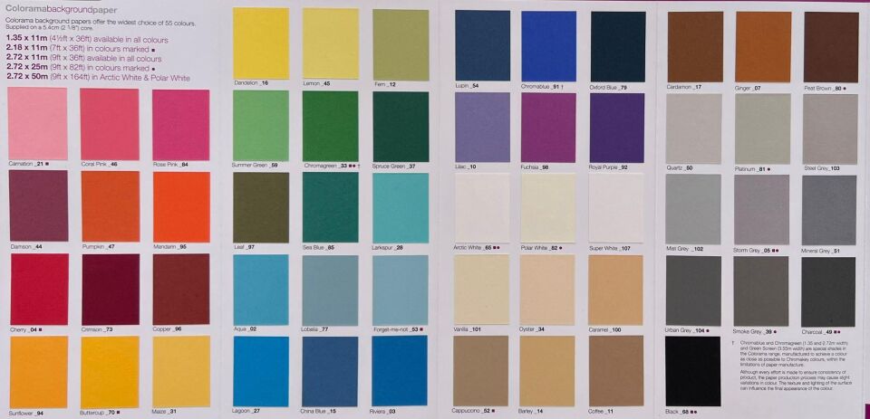 Colorama 272x11 Chromablue Karton Fon