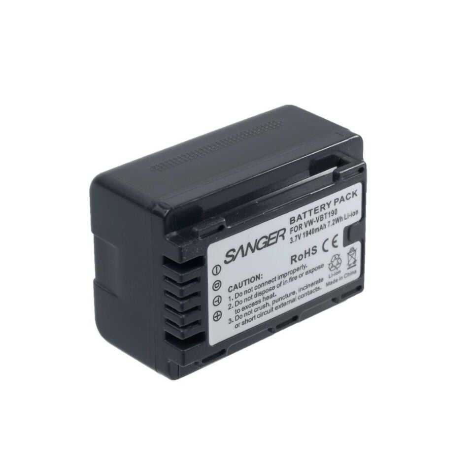 Sanger VW-VBT190 Panasonic Kamera Batarya(Yeni Nesil Çipli)