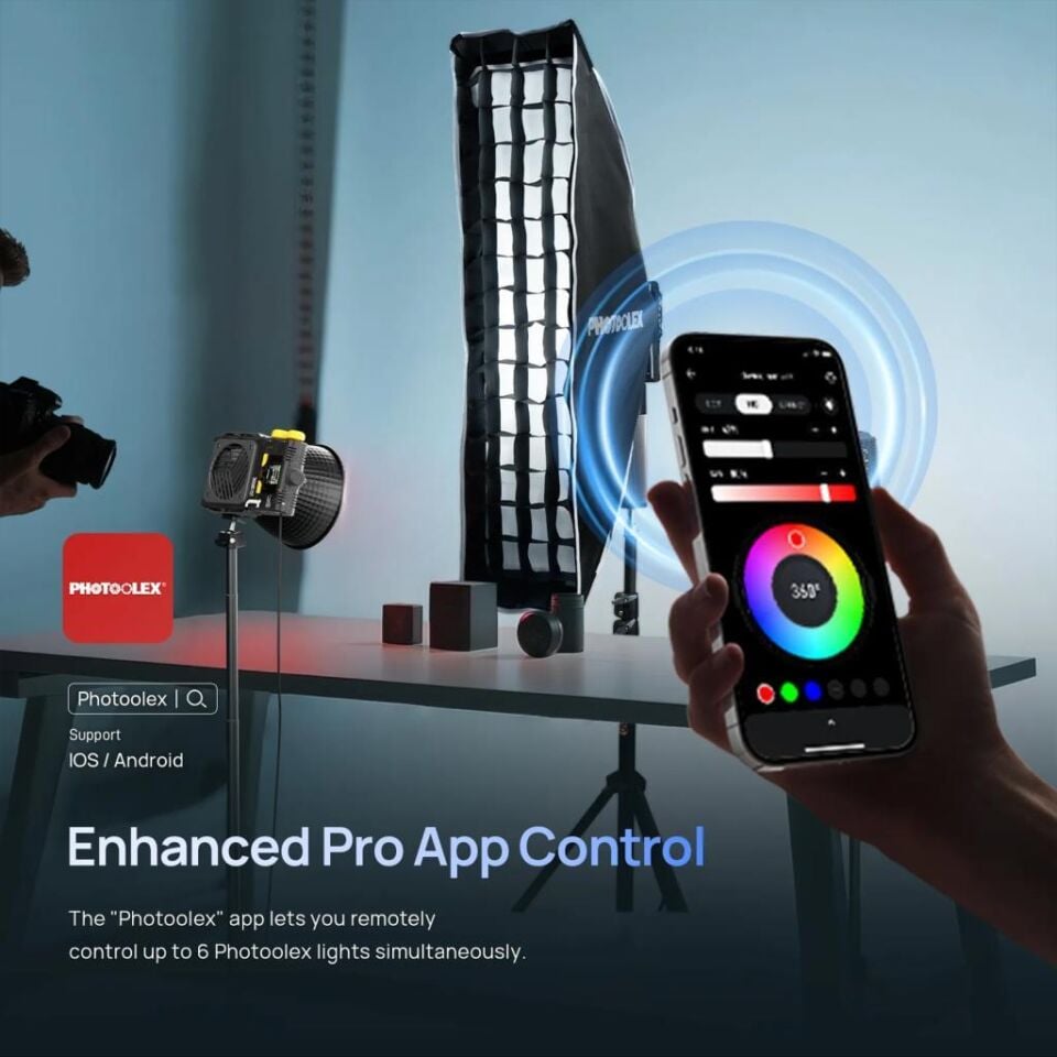 Photoolex Q100C 100W RGB COB LED Işık