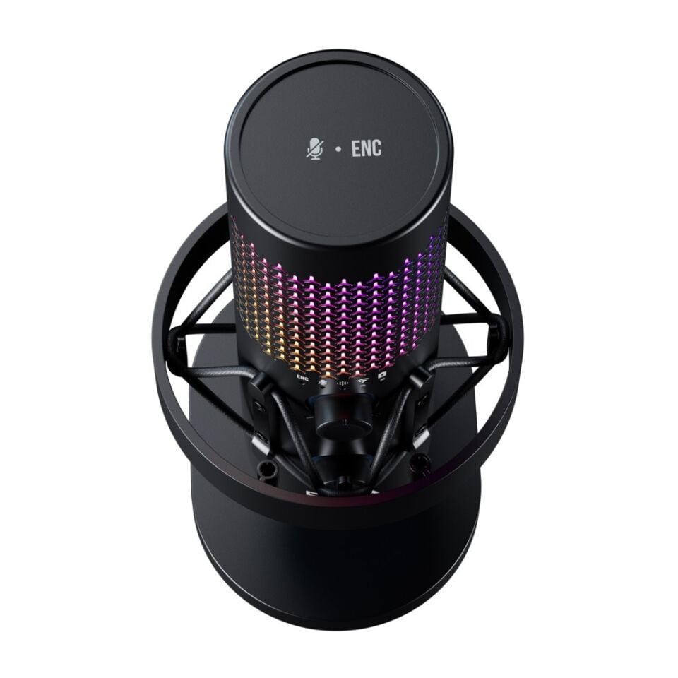 BOYA K5 Kablosuz Bağlantılı RGB Aydınlatmalı USB Condenser Mikrofon