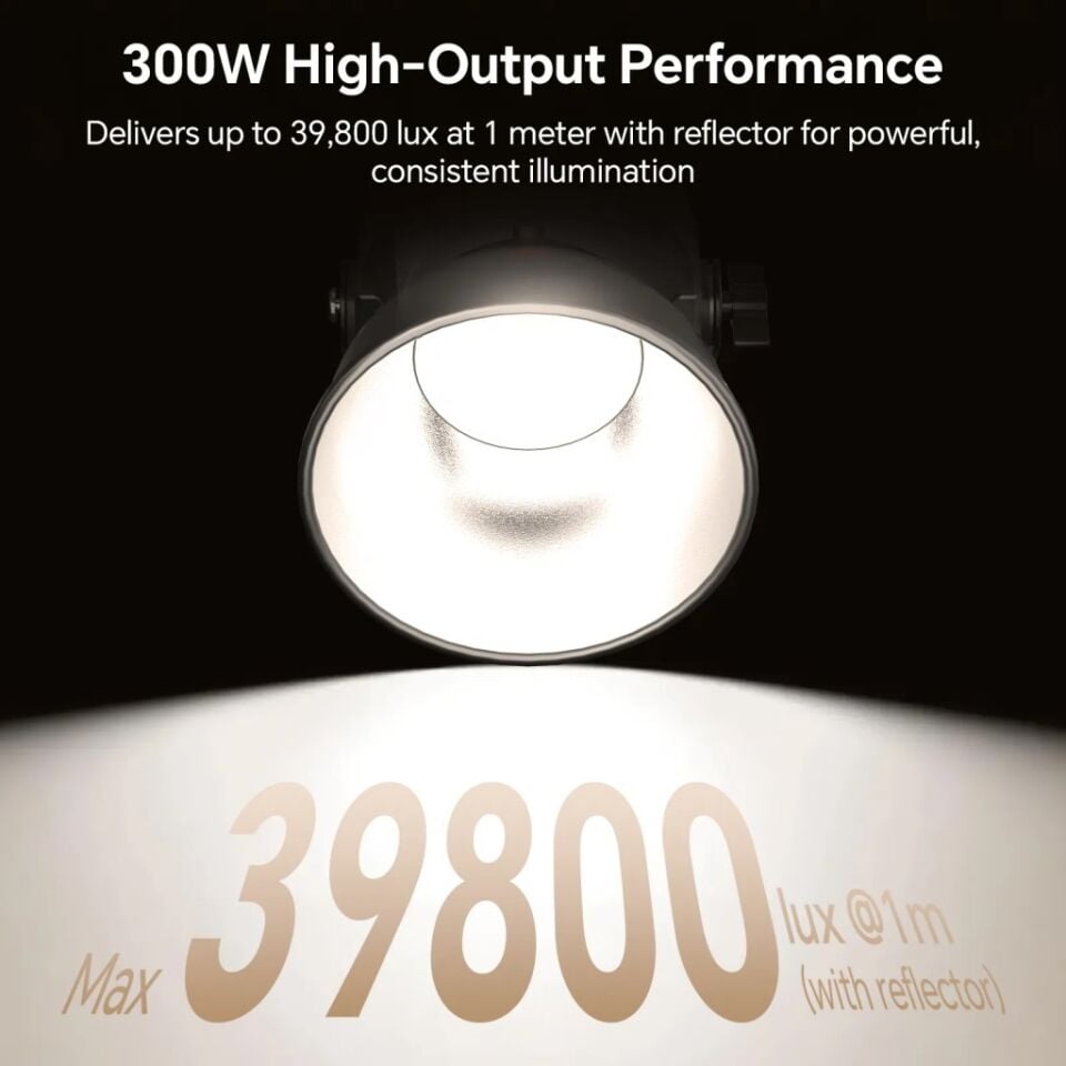 Photoolex CONE 300W Plus COB Profesyonel Video ve Stüdyo Işığı