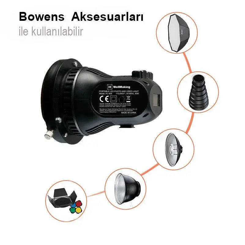Wellmaking HL-400 Taşınabilir LED Video Işığı