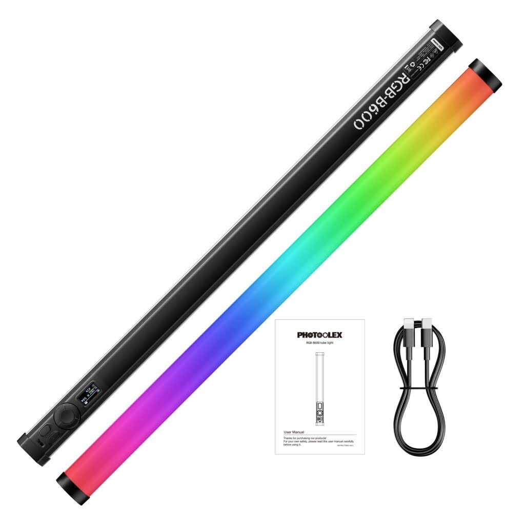 Photoolex B600 60 cm 18.5W APP Kontrollü RGB Tube LED Işık