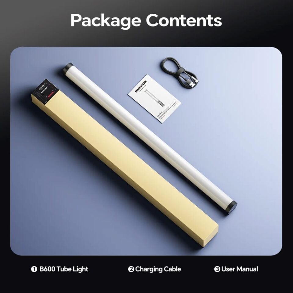 Photoolex B600 60 cm 18.5W APP Kontrollü RGB Tube LED Işık