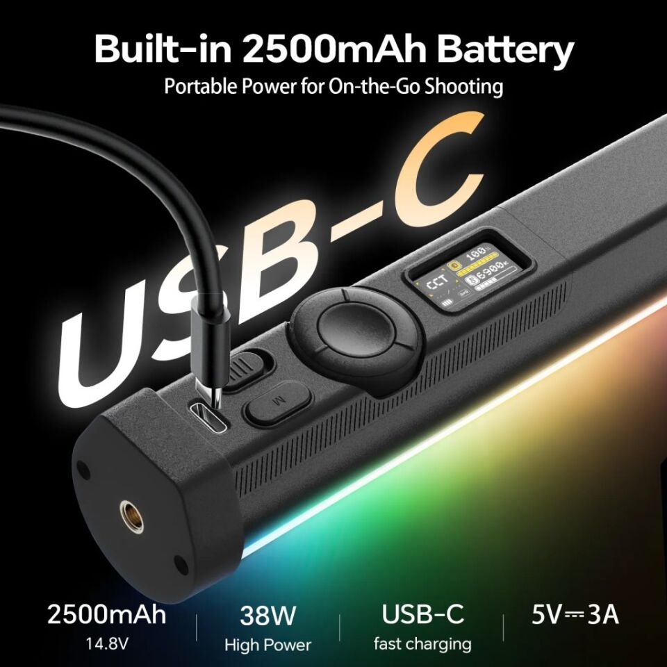 Photoolex B1200 120 cm 38W APP Kontrollü RGB Tube LED Işık