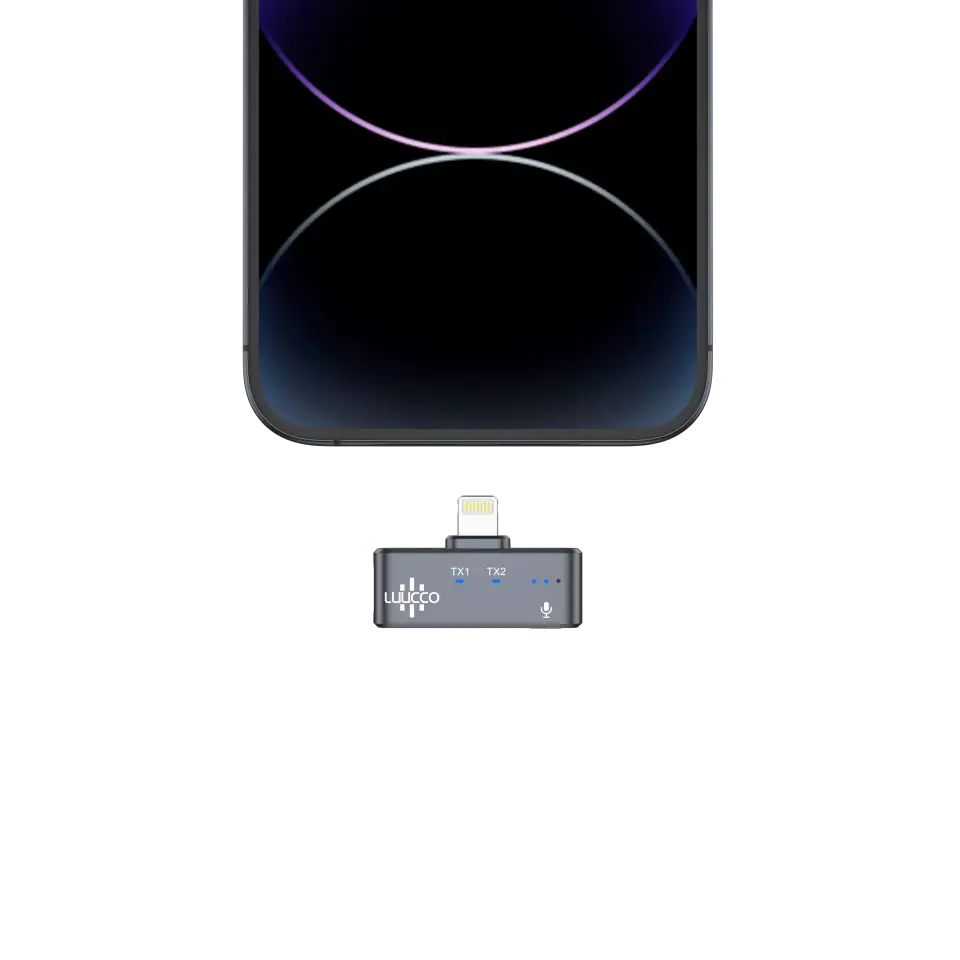 Luucco AirWave K2 Wireless Yaka Mikrofonu (Lighting)