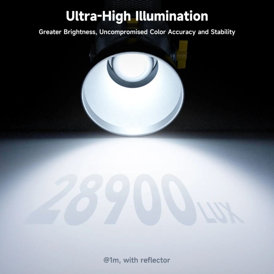 Photoolex LIGHT CONE II 200W COB APP Kontrollü Profesyonel Stüdyo Video Işığı