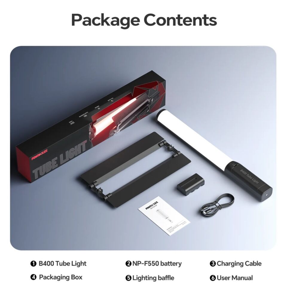 Photoolex B400 25W APP Kontrollü RGB Tube LED Işık
