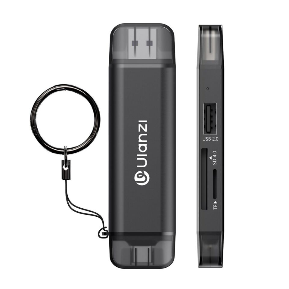 Ulanzi CR3 3 İn 1 USB-C USB-A Kart Okuyucu SD MicroSD