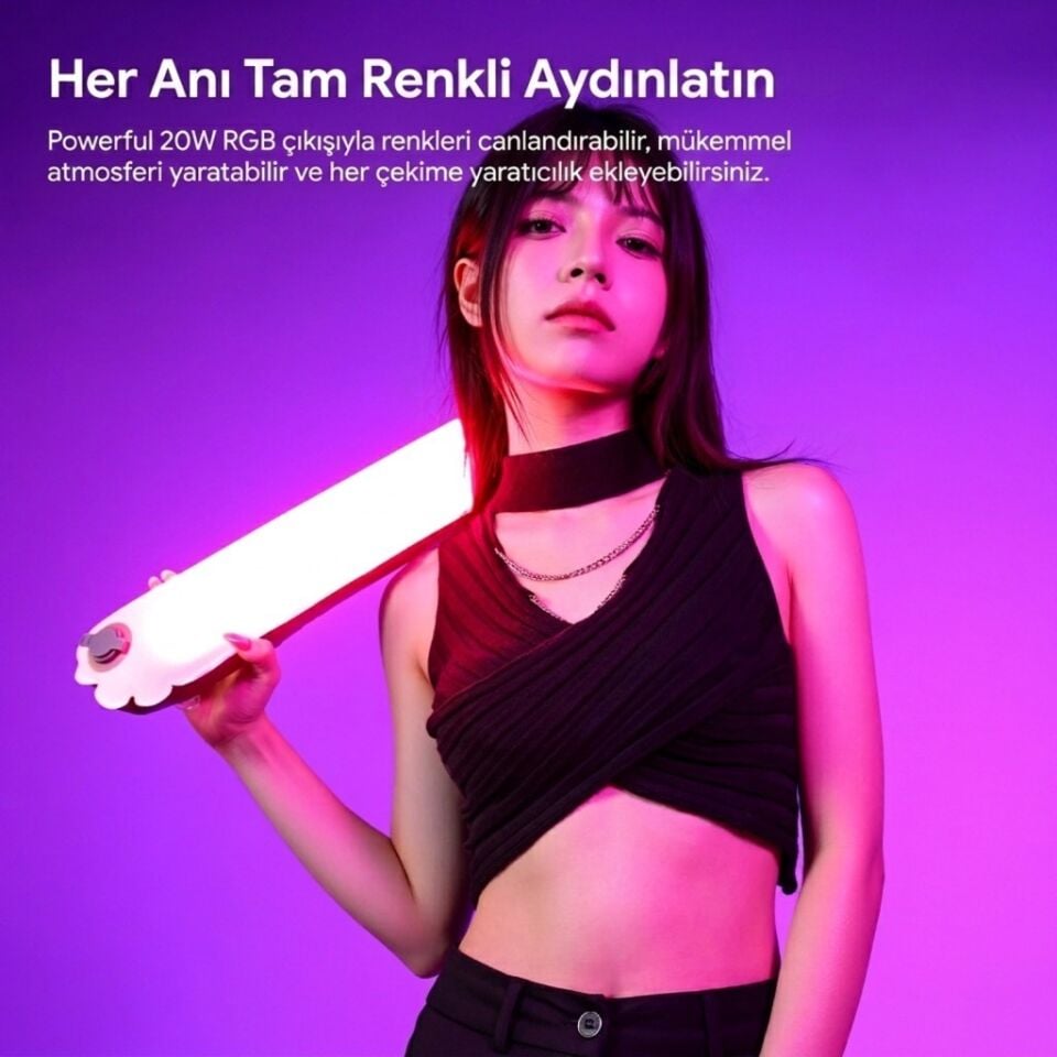 Ulanzi UA20C 20W RGB Şişirilebilir Manyetik LED Tüp Işık-L234